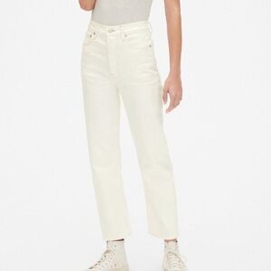 GAP Cream High Rise Denim